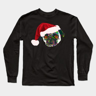 Santa Pug Long Sleeve T-Shirt